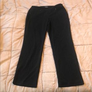 Slip On Comfortable Black Professional Slacks